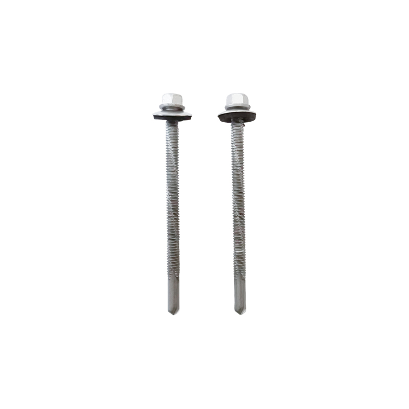 Hex Head With Washer Three-Clawed Thread Self Driling Screw With EPDM Washer 5# Tail Hex Head With Washer Three-Clawed Thread Self Driling Screw With EPDM Washer 5# Tail