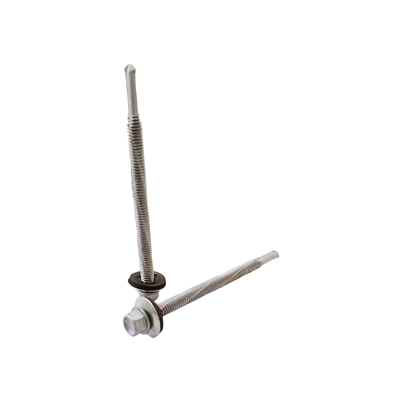 Hex Head With Washer Three-Clawed Thread Self Driling Screw With EPDM Washer 5# Tail Hex Head With Washer Three-Clawed Thread Self Driling Screw With EPDM Washer 5# Tail