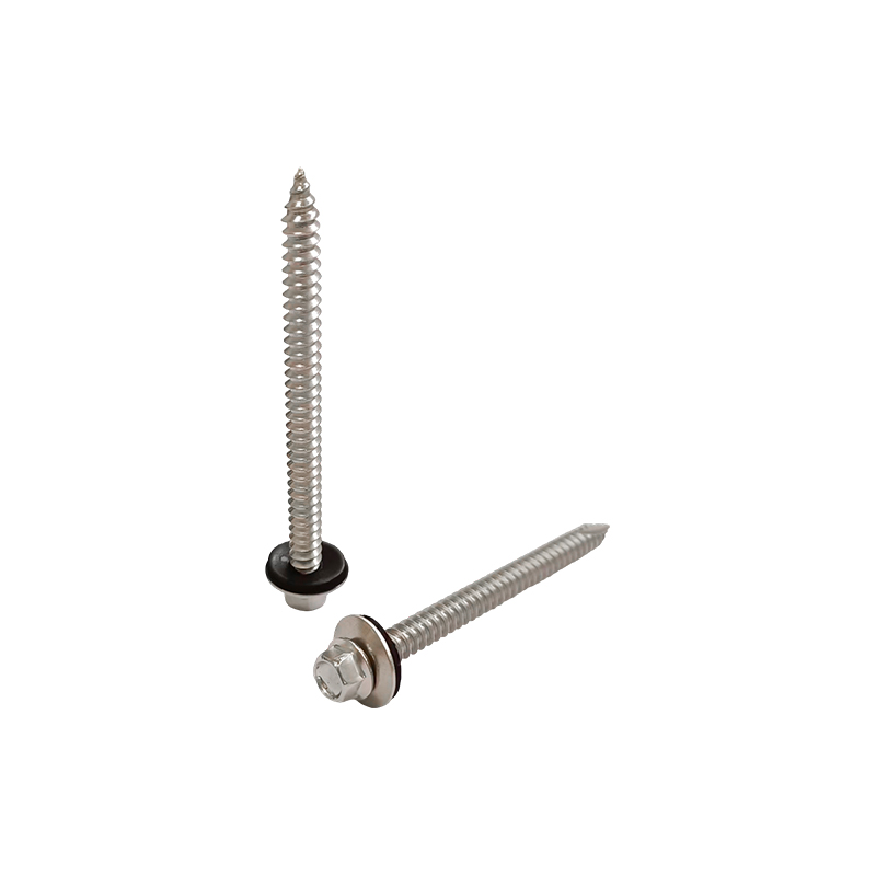 Hex Washer Head Buttress Thread Type 17 Self Tapping Screw With EPDM Washer Hex Washer Head Buttress Thread Type 17 Self Tapping Screw With EPDM Washer